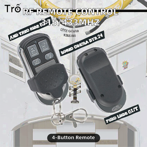 Control Remoto RF de 4 Botones, Interruptor de 315/433 Mhz con Código de Aprendizaje, Chip Ev1527, Plástico, YSKJ RC-05, <span class=keywords><strong>Llave</strong></span> para Puerta de <span class=keywords><strong>Garaje</strong></span> Eléctrica - Product Image 2