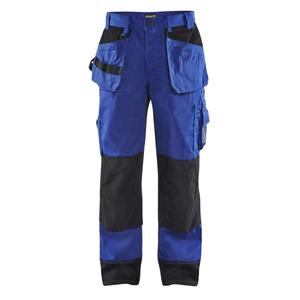BLAKLADER - 150318608599D124 Pantalones Craftsman con bolsillos para rodilleras azul aciano/negro-PANTALÓN DE TRABAJO EAN 7330509264560 - Product Image 1