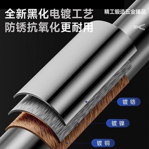 Hedge Shears Stainless Steel Blade Blue Handle Manual Pruning Tool Wave Blade Design Professional Garden Trim - Product Image 3