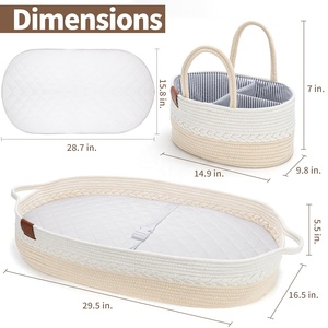 Panier à langer pour bébé, panier Moïse pour nouveau-né, panier à langer pour commode - Product Image 5