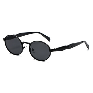 Lunettes de soleil ovales pour femmes, monture intégrale, UV400, style rétro, protection solaire, lunettes de mode - Product Image 5