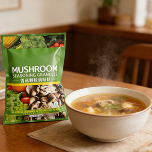 Vente Directe Fabricant : Granulés d'Assaisonnement aux Champignons Bruts, Sachet de 500g, Base de Soupe Végétale Saine de Haute Qualité - Product Image 3