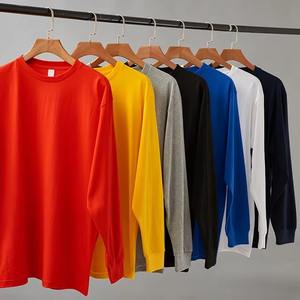 เสื้อยืดแขนยาวผู้ชายสไตล์วินเทจแบบสั่งทำพิเศษ เสื้อเชิ้ตผู้ชาย ผ้าฝ้าย 100% เสื้อยืดแขนยาวทรงครอปพอดีตัว - Product Image 3