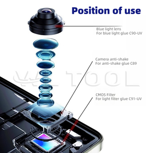 <span class=keywords><strong>Kit</strong></span> de colle anti-vibration pour appareil photo MECHANIC C89/C90-UV/C91-UV pour réparation d'iPhone, adhésif UV à durcissement rapide, outil de réparation de lentilles CMOS - Product Image 3