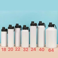 Carafe isotherme sous vide à double paroi en acier inoxydable de qualité alimentaire, 100 % étanche, facile à transporter, capacité d'un demi-gallon, modèle 2026 Emerit Custom