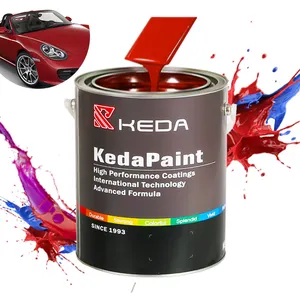 Keda Marca 2K Pintura Acrílica para Carro Super Brilho Metálico Pérola Diamante Branco Mistura de Cor Acessórios para Pintura de Carro