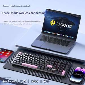 Teclado para Juegos LEOBOG Hi98C Pro de Aluminio, Teclados RGB Personalizables con Interruptores Intercambiables en Caliente para Win/<span class=keywords><strong>Mac</strong></span>/Android/Gamer - Product Image 4