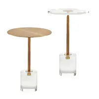 Mini Round Acrylic Coffee Small Side Accent Table