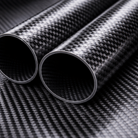 Tube en carbone époxy à filament tressé léger haute résistance, poteau composite en fibre de carbone industriel anti-corrosion