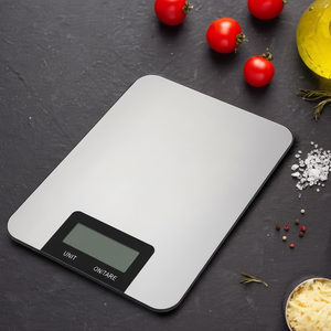 เครื่องชั่งอาหารดิจิตอลอัจฉริยะ วัสดุโลหะ อุปกรณ์วัดน้ำหนักในครัว อุปกรณ์อิเล็กทรอนิกส์ในครัวเรือน ปิดอัตโนมัติ ใช้พลังงานจากแบตเตอรี่ ภาษาอังกฤษ - Product Image 1
