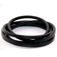 Courroie trapézoïdale double HAA HBB HCC NAICHI, courroie de transmission hexagonale en caoutchouc HBB4100 OEM pour l'agriculture et l'industrie