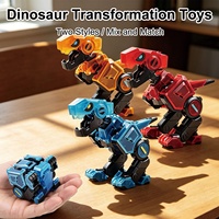 Juguete de Dinosaurio para Armar Yaxin, Robot Dinosaurio Transformable en Bloques, Juguetes de Robots Transformables para Niños
