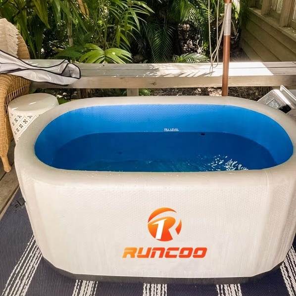 Drop Shipping OEM logo Inflatable Cold Plunge Ice Bath Recovery Tub Inflatable
