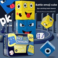 Jouet éducatif interactif enfants pour Cube bloc de construction Puzzle jeu de table à deux joueurs pour la famille Cubes magiques