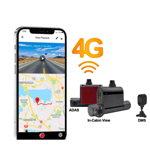อุปกรณ์ติดตามความเมื่อยล้าในรถแบบเรียลไทม์4g Ai 3 cams 1080P Ai dashcam DMS ADAS <span class=keywords><strong>mdvr</strong></span> JX18สำหรับรถพ่วงรถบรรทุก - Product Image 1