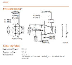 Oferta Especial: LED OSRAM LS E63F-EAFB-1-1 de Alta Potencia, 5.9lm, 2.15V, Ra80, Regulable, Color Rojo Único, 633nm, para Semáforos - Product Image 6