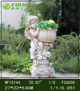 57,6 см из смолы, Детский горшок ангела, статуя, цветочный горшок, садовый Ландшафтный настил, орнамент - Product Image 2
