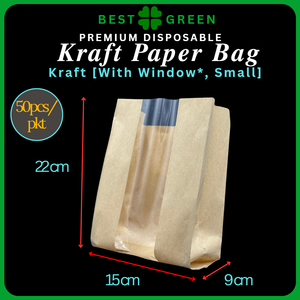 Bolsa de papel Kraft para alimentos | Pequeño, mediano, grande | A prueba de grasa | Personalizable | Desechable | Reciclable | Ecológico | Duradero - Product Image 4