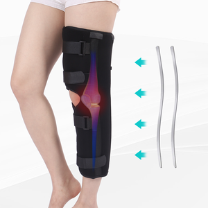 Verstelbare Aluminium Kniesteun Met Enkelvoetorthese Medische Kniebrace Voor Fractuurbehandeling - Product Image 1