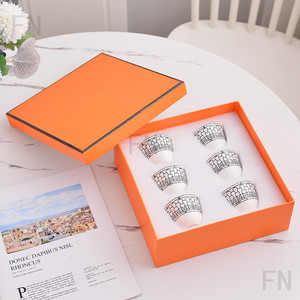 Ensemble de 6 tasses à expresso et à thé en porcelaine fine dorée européenne, très demandé - Product Image 3