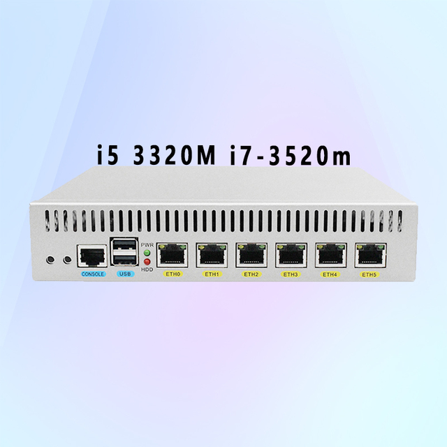 Intel I3-3110M I3 2350M Router Computer Core D525 Mini Pc Cheap Pfsense 6Lan Port 1U Ethernet Rack Industrial Route Firewall