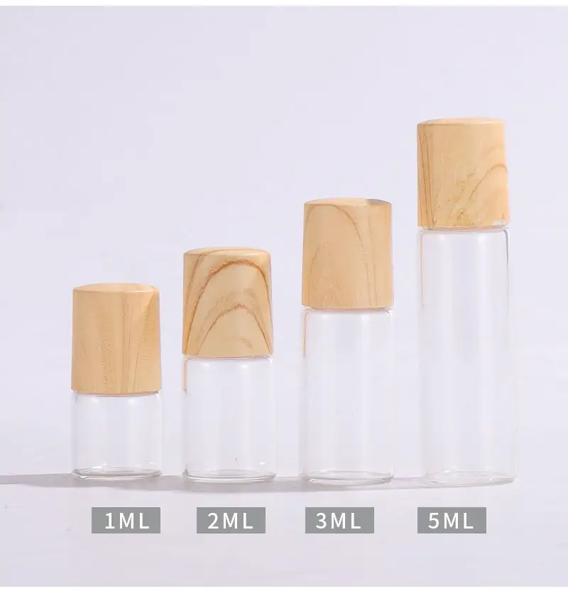 Esmerilado 10ml de aceite esencial de vidrio rollo en botella