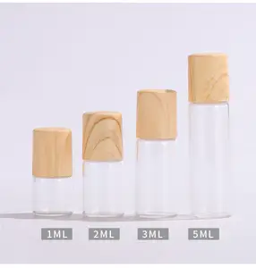 10ml glassata opaca di olio essenziale di vetro rullo sulla bottiglia
