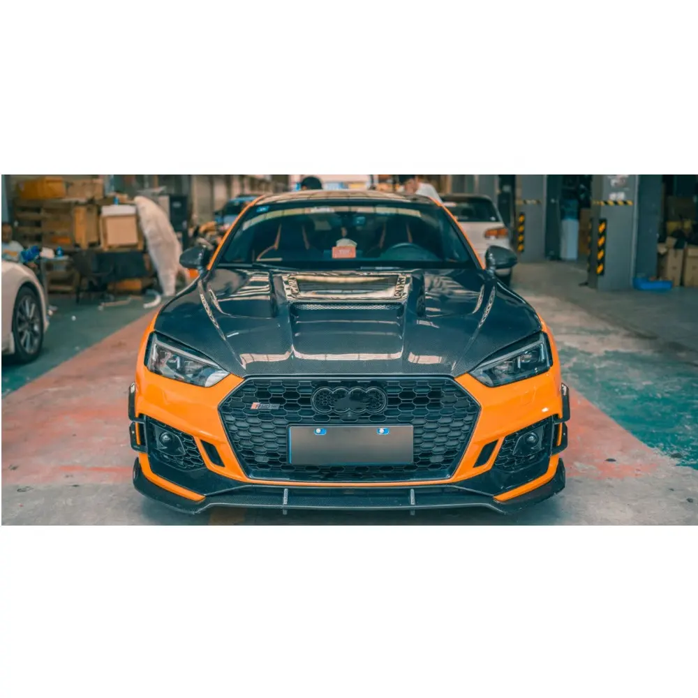 CM Style Real Carbon Fiber Front Hood Bonnet Fit For Audi RS5 S5 A5 B9 B9.5 17-23 High Quality Fitment