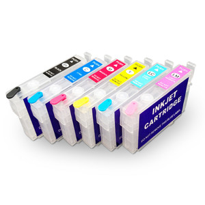 Ocbestjet 6 Couleurs/Ensemble T0791-T0796 Rechargeable Pour <span class=keywords><strong>Epson</strong></span> <span class=keywords><strong>1400</strong></span> <span class=keywords><strong>Cartouche</strong></span> Avec Puce Pour <span class=keywords><strong>Epson</strong></span> <span class=keywords><strong>Stylus</strong></span> <span class=keywords><strong>Photo</strong></span> <span class=keywords><strong>1400</strong></span> 1410 P50 - Product Image 1