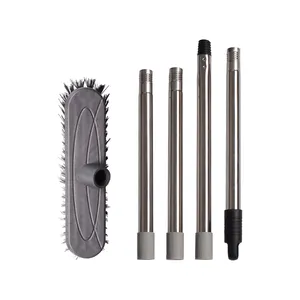 Escoba <span class=keywords><strong>de</strong></span> Limpieza Duradera con Cerdas <span class=keywords><strong>de</strong></span> PP y Goma, Palo Reforzado <span class=keywords><strong>de</strong></span> Acero Inoxidable, Desmontable, 115 cm, Herramienta <span class=keywords><strong>para</strong></span> Barrer - Product Image 2