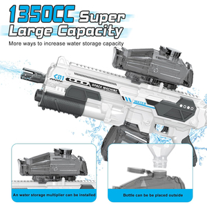 Pistola <span class=keywords><strong>de</strong></span> agua eléctrica <span class=keywords><strong>de</strong></span> tiro M416 con 1350CC, pistola <span class=keywords><strong>de</strong></span> agua alimentada por batería, pistola <span class=keywords><strong>de</strong></span> agua <span class=keywords><strong>de</strong></span> alta presión <span class=keywords><strong>de</strong></span> juguete para adultos - Product Image 4