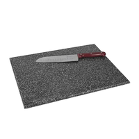 Planche à découper ronde en marbre noir de style nordique, plateau adhésif pour pizza, pain, fromage, durable et écologique pour la présentation