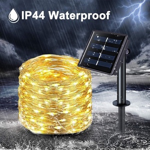 Guirnalda de Luces Solares de 200 Luces, Luces de <span class=keywords><strong>Navidad</strong></span> Impermeables para Exteriores, Lámpara <span class=keywords><strong>Solar</strong></span> para Decoración de Jardín - Product Image 6