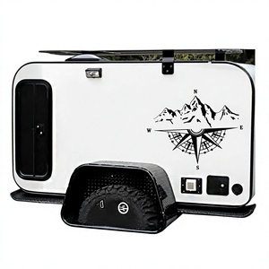 Pegatina de vinilo con gráfico de brújula de montaña para coche, autocaravana, camión - Product Image 3