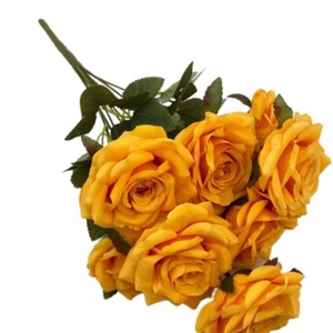Artificial <b>Diamond</b> Roses 9-Head High <b>Simulation</b> For Weddings Bouquets Homes Hotels Photography - Product Image 5