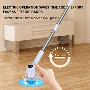 Brosse de nettoyage rotative électrique sans fil personnalisée avec long manche, 7 têtes de brosse interchangeables et batterie 2600 mAh pour usage domestique - Product Image 6