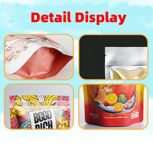 Custom Logo TYC Brand Food Grade <b>Zip</b> Lock Seal Hologram Resealable Die Cut Mylar Plastic Bags Smell Proof Stand up <b>Pouch</b> - Product Image 6