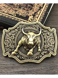 Western cowboy <strong>belt</strong> <strong>buckles</strong> for men and women, double-color alloy <strong>buckle</strong> patterns can be customized - Product Image 6