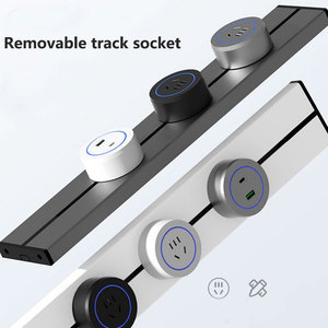 Nhà BẾP NHÔM Tabletop ổ cắm 40cm 50cm tường Điện Đường sắt hệ thống 16A 10A Countertop được xây dựng trong ổ cắm đường sắt mở rộng theo dõi ổ cắm - Product Image 2