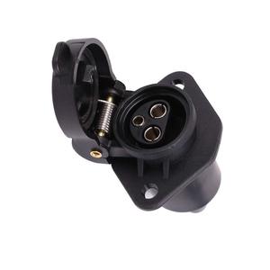 3 Pin Trailer <b>Plug</b> Socket 12V RV <b>Adapter</b> With Cover For Taillight Signal Connector - Product Image 3