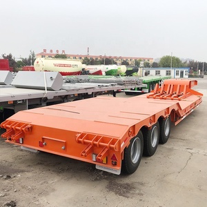 Chargeur frontal Camion Remorques <span class=keywords><strong>Semi</strong></span> <span class=keywords><strong>Tracteur</strong></span> 6x4 Utilisé Delong Low Bed Truck Trailer Parts Ltd. Steel Panda China 3 Axle 30-80ton - Product Image 6
