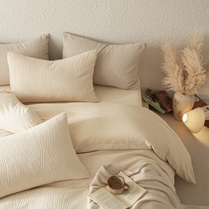 Juego de <span class=keywords><strong>Cama</strong></span> Doble Nórdico con Jacquard Ligero, Transpirable, Ecológico y Duradero, Funda de Edredón de <span class=keywords><strong>Algodón</strong></span> Lavado, Sábanas y <span class=keywords><strong>Fundas</strong></span> de Almohada para Hogar y Hotel - Product Image 2