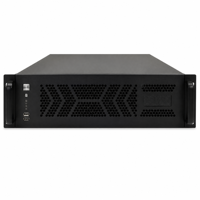 Boîtier PC industriel 3U sur rack personnalisé, entièrement noir, avec ventilation Arrow, en tôle, pour serveur, fabrication OEM