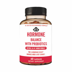 Probióticos para el Equilibrio Hormonal en Adultos, para las Ondas de Calor, Sudores Nocturnos y Control del Estado de Ánimo - Orgánicos, 60 Cápsulas - Product Image 2