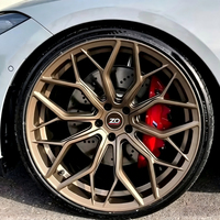 Rines de Aluminio Forjado de 18, 19, 20 y 21 Pulgadas, Multirradio, 5x112, 5x114.3, Negro Brillante, para SUV BMW X5M, X6M, Audi RSQ8, Q8, RS6, Benz
