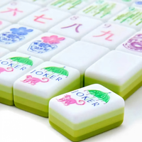 Coffret cadeau prêt à l'emploi, étui rigide résistant aux rayures inclus, Mahjong américain