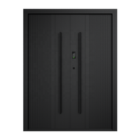 Porte de sécurité Villa design de luxe Porte pivotante de haute qualité Porte de sécurité pare-balles avec serrure intelligente Porte d'entrée avant en aluminium