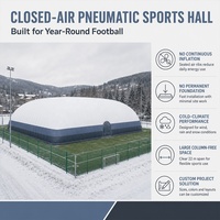 Dôme de sport gonflable hermétique directement de l'usine pour l'entraînement de football et de tennis