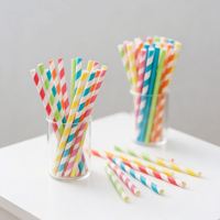 Sedotan Minum Kertas Biodegradable Sedotan Kertas Sekali Pakai Desain Menarik Ramah Lingkungan