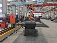 Robot industrial inteligente de 7 ejes, robot de soldadura inteligente de estructura de acero tipo cantilever sin necesidad de programación